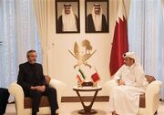 دیدار و گفتگوی علی باقری و وزیر خارجه قطر