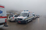 تصاویری از جست‌وجوی امدادگران در محل سقوط بالگرد حامل رئیسی / فیلم