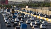 ترافیک شدید در اتوبان قزوین – کرج – تهران