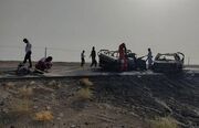 تصادف زنجیره‌ای ۴ خودرو در جنوب استان کرمان/ ۳ نفر کشته و ۱۵ نفر زخمی شدند
