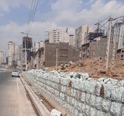 شروع عملیات دیوار محافظ دو معبر شهرک الهیه غرب