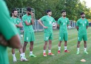تمرین تیم ملی ایران بعد از بازگشت از هنگ‌کنگ با حضور تاج
