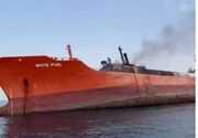 تداوم انفجار و آتش‌سوزی در کشتی حامل ال.پی.جی در خلیج فارس + تصاویر