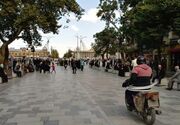 عملیات پیاده‌راه‌سازی خیابان باباطاهر همدان آغاز شد + فیلم