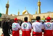 خدمات‌دهی ۱۵۰۰ نجاتگر هلال احمر در مرقد مطهر امام خمینی(ره)