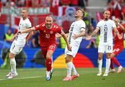 برتری دانمارک مقابل اسلوونی در نیمه اول