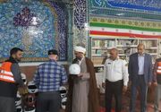 اهدای کلاه ایمنی به موتورسواران روستاهای خاوران