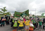 ‌کاروان خنچه‌بران زنان گیلانی در جشن غدیر + فیلم