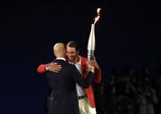 آغوش ابدی المپیکی نادال و زیدان در پاریس