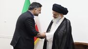 دیدار معاون علمی فناوری و اقتصاد دانش بنیان رئیس جمهور با آیت الله حسینی بوشهری