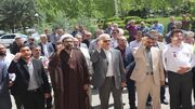 تجمع دانشگاهیان علوم پزشکی کردستان در حمایت از خیزش دانشجویان آمریکا