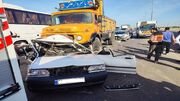 یک کشته در حادثه برخورد چند دستگاه خودرو در استان قزوین
