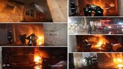 مهار آتش‌سوزی در مغازه شارژ سیلندر گاز