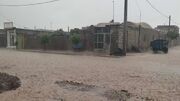 نگاهی به وضعیت بارندگی‌ها و سیلاب در نقاط مختلف انابد + فیلم
