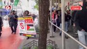 تداوم تظاهرات حامیان فلسطین در آمریکا + فیلم