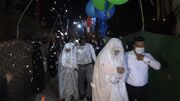 برگزاری جشن ازدواج آسان ۱۴ زوج جوان در کهنوج