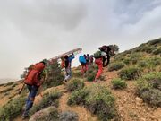 نجات کوهنورد ۶٠ ساله از ارتفاعات جوپار