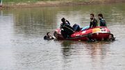 کشف جسد جوان غرق شده در رودخانه تجن پس از ۴ روز + فیلم