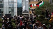 درگیر شدن پلیس انگلیس با دانشجویان حامی فلسطین در دانشگاه آکسفورد