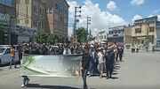دسته عزاداری مردم بیله سوار به مناسبت سالروز رحلت امام خمینی (ره) + فیلم
