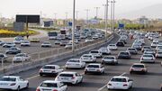 آخرین وضعیت ترافیکی در آزاد راه کرج - تهران ۱۶ خرداد