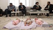 اهدای بسته ۳۳ میلیون تومانی به نوزادان سه قلوی یاسوجی
