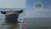 موشک های کروز روسی بر فراز دریای کاسپین! + فیلم