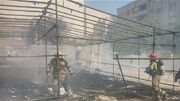 یک هیئت عزاداری در کامرانیه تهران آتش گرفت
یک هیئت عزاداری در کامرانیه تهران آتش گرفت