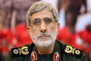 پیام تبریک سردار قاآنی به خلیل الحیه