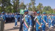 استقبال باشکوه شیراز از پیکر خلبان شهید عملیات ضدآمریکایی پایگاه العدید