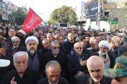 حضور رئیس دفتر پزشکیان در مراسم تشییع پدر سپهبد شهید موسوی در قم