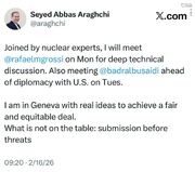 عراقچی دستورکار خود در ژنو را مشخص کرد