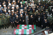 پیکر ۲ شهید مدافع امنیت در قم تشییع شد + تصویر