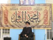 آئین سوگواری شهادت امام پنجم در حسینیه دفتر آیت‌الله فاضل لنکرانی