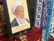 حضور هیأت مجمع جهانی اهل بیت در بیت آیت‌الله العظمی فیاض در نجف / قرائت فاتحه بر مزار مرجع فقید