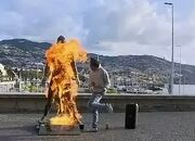 آتش زننده مجسمه رونالدو به روانپزشک معرفی شد!