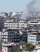 انفجار نزدیک هتل محل اقامت ماکرون در دمشق