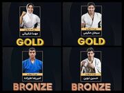 تیم جودو نوجوانان ایران در آسیا سوم شد