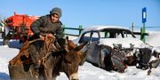 تصاویر/ طبیعت برفی روستای لیقوان آذربایجان شرقی در پاییز