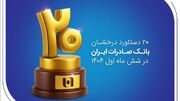 ۲۰ دستاورد درخشان بانک صادرات ایران در شش ماه اول ۱۴۰۴