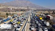 جاده چالوس یک‌طرفه شد؛ ترافیک خودرویی در هراز سنگین است