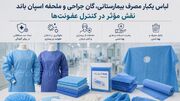 لباس یکبار مصرف بیمارستانی، گان جراحی و ملحفه اسپان باند موثر در کنترل بیماری ها