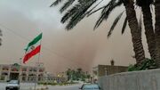 باد و گردوخاک در بخش‌هایی از کشور/ دریای مازندران مواج است