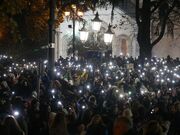 Defiant Georgia protesters return to streets after EU talks suspended