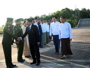 Myanmar military government chief on first visit to ally China since coup