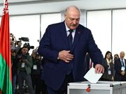 Exit poll shows Lukashenko with 87.6% of vote in Belarus presidential race