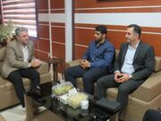 دفاع قهرمان المپیک از پایان‌نامه کارشناسی‌ارشد