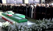 آیت‌الله سبحانی بر پیکر مطهر رهبر شهید انقلاب اقامه نماز کردند + فیلم