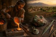 پیش از کشف آهن، انسان‌ها با چه فلزی ابزار می‌ساختند