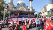 اجتماع مسجدی‌ها؛ طنین فریاد خونخواهی در میدان فلسطین